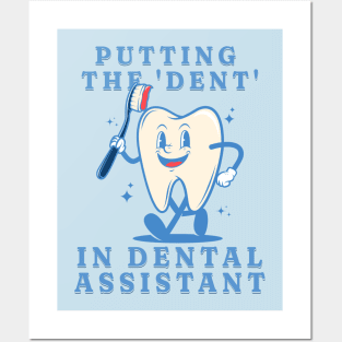 Funny Retro Pediatric Dental Assistant Hygienist Office Gifts Posters and Art